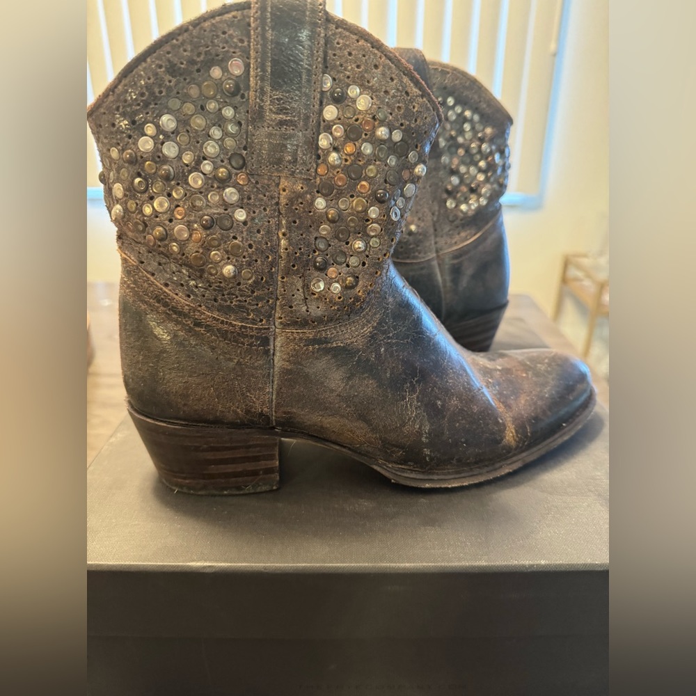 Frye ankle boots, The Deborah Studded, size 8
